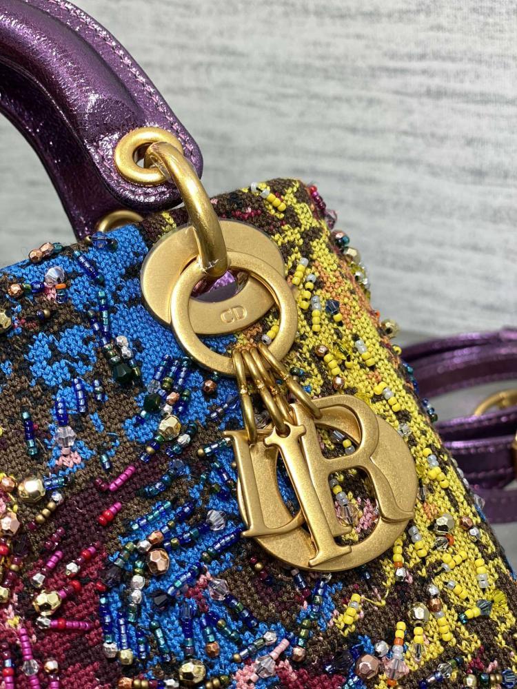 Embroidered Top Handle Bag
