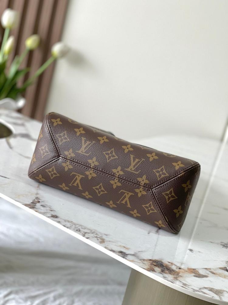 Stylish Premium Monogram Leather Hobo Bag