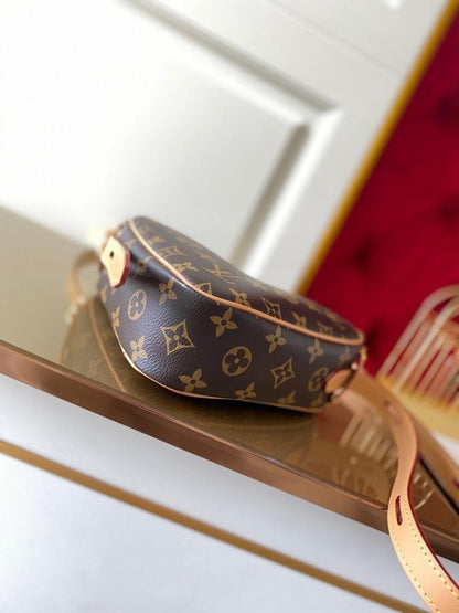 Modern Italian-Inspired Printed Canvas Shoulder Bag
