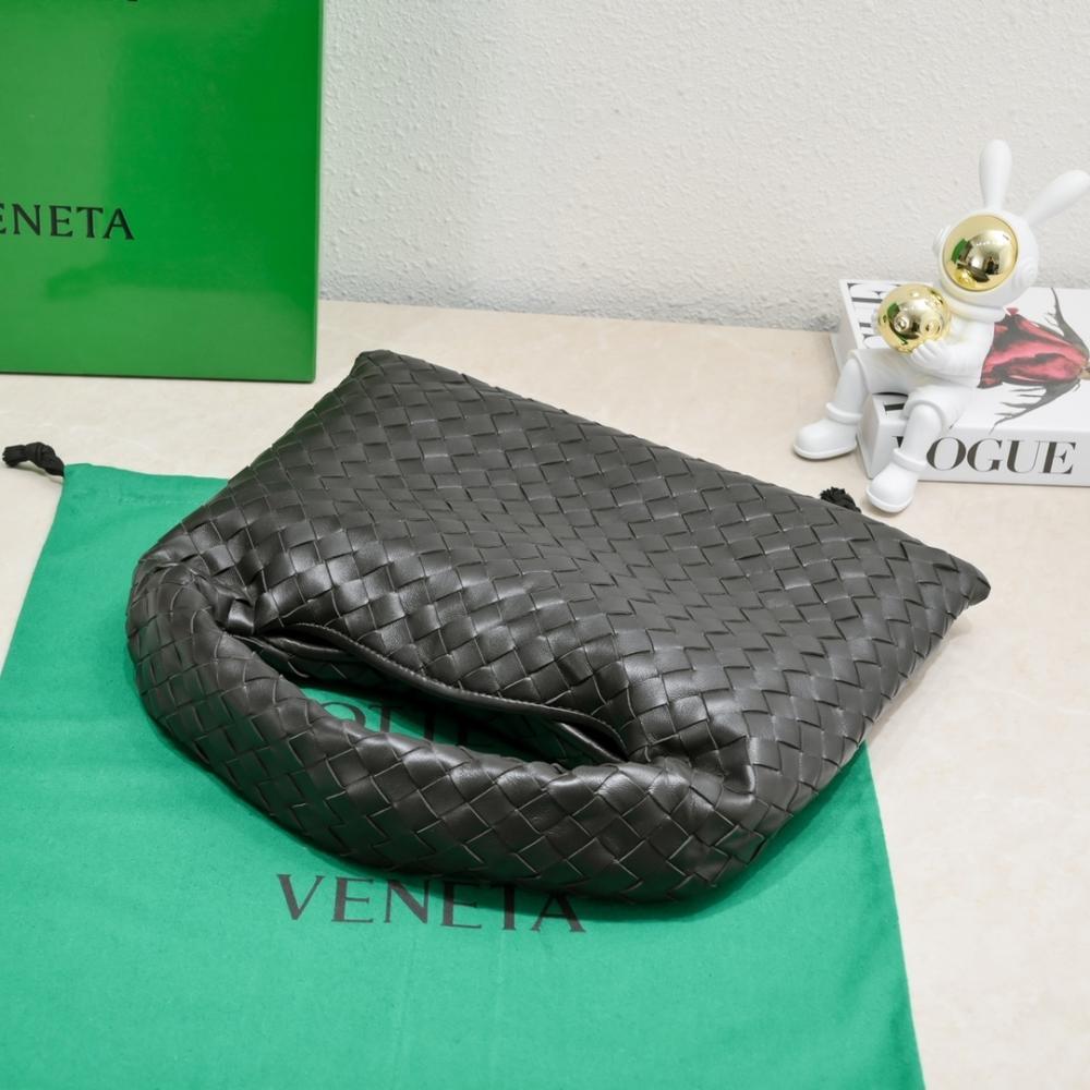Woven Leather Top Handle Bag