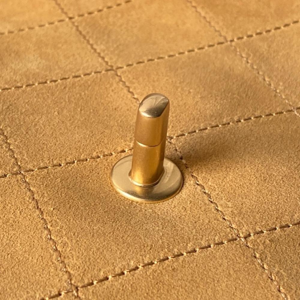 Gold Leather Hobo Bag