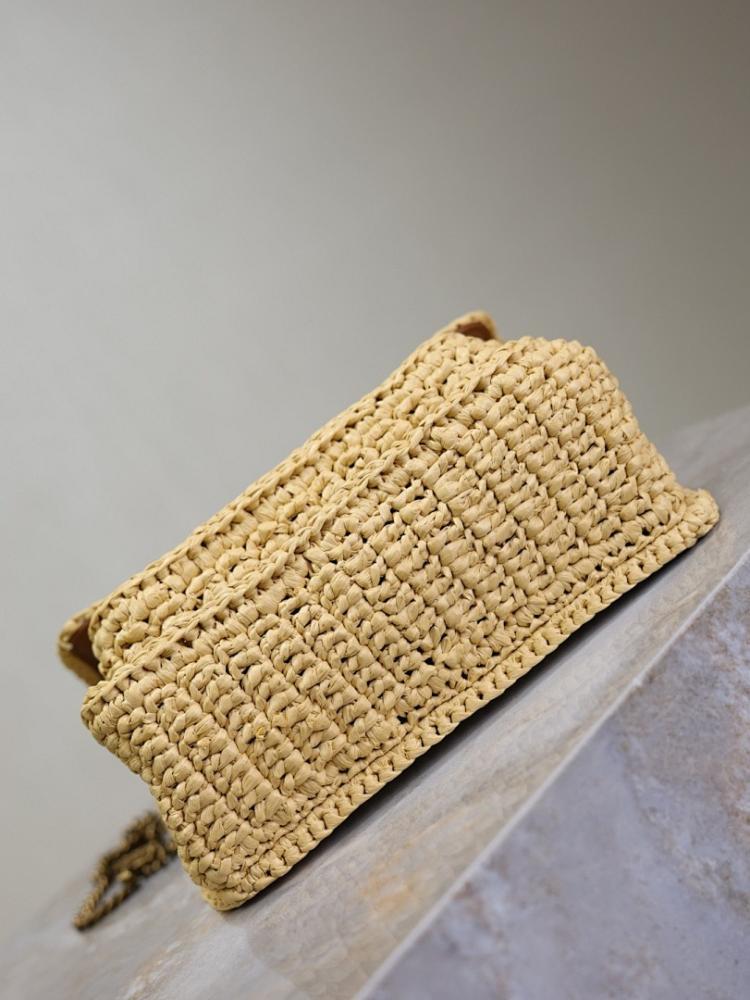 Niki Raffia Top Handle Bag