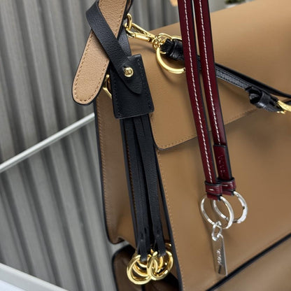 Gold Leather Shoulder Bag