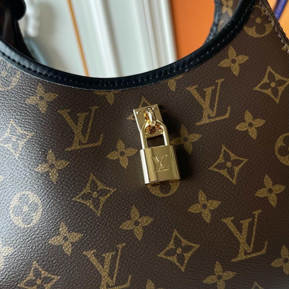 Luxury Monogram Leather Hobo Bag – Limited Edition