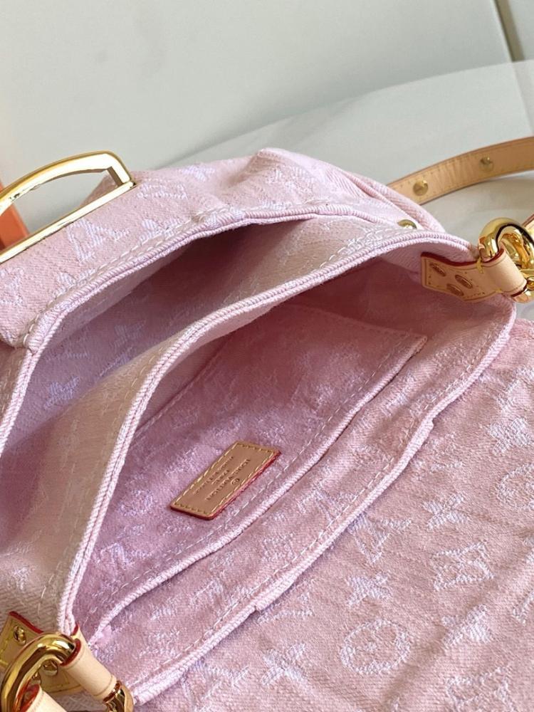 Stylish Refined Monogram Denim Shoulder Bag