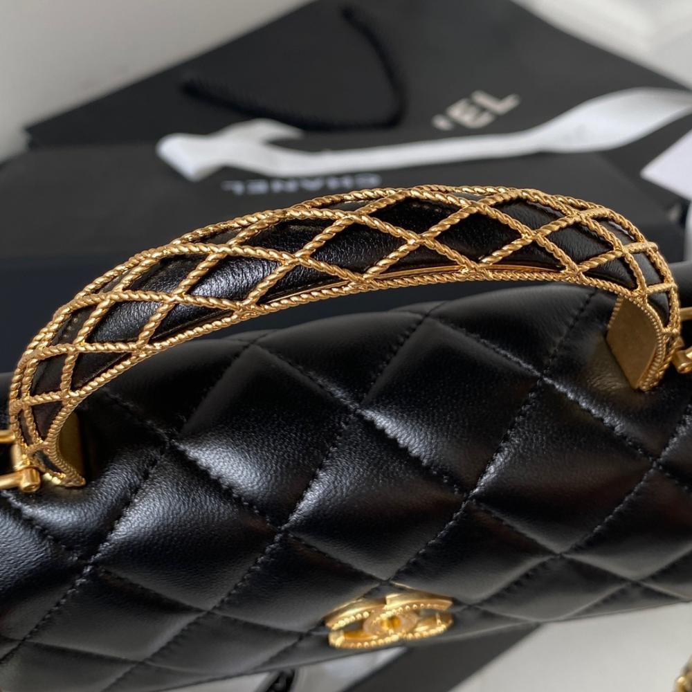Luxury Leather Top Handle Bag