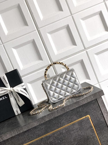 Leather Top Handle Bag