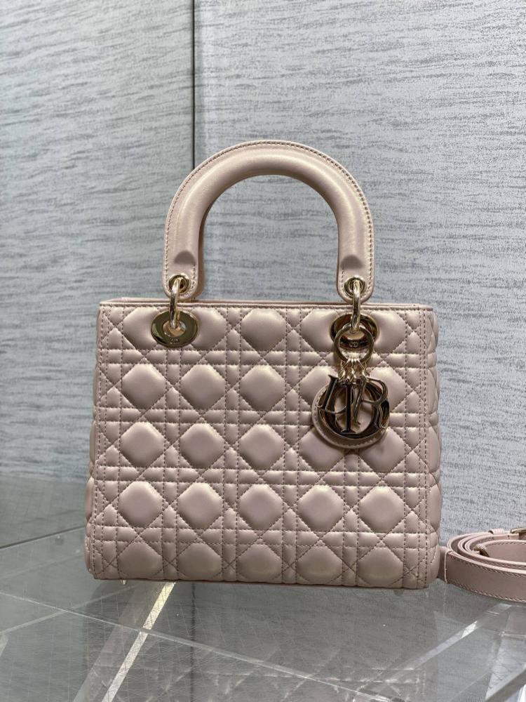 Alma Pink Lambskin Top Handle Bag