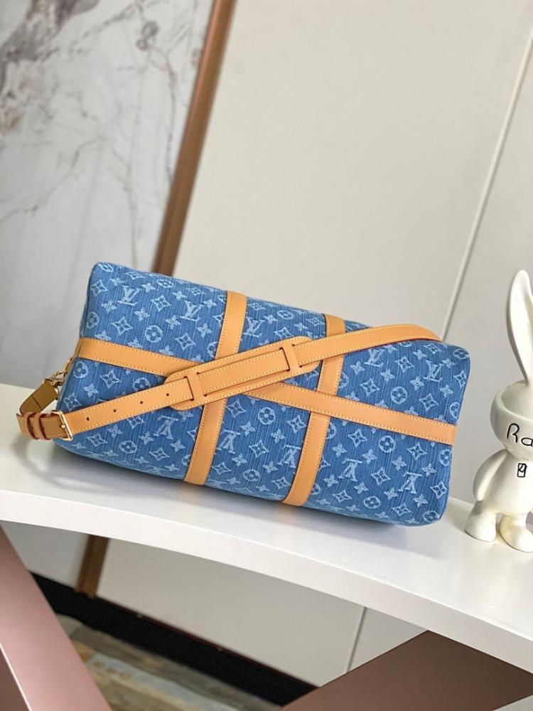 Keepall Woven Leather Travel Bag