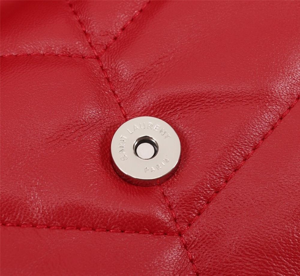 Classic Italian-Inspired Silver Quilted Leather Shoulder Bag