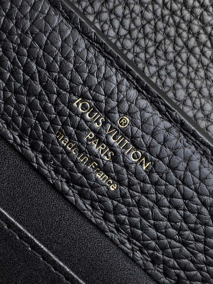 Monogram Leather Shoulder Bag
