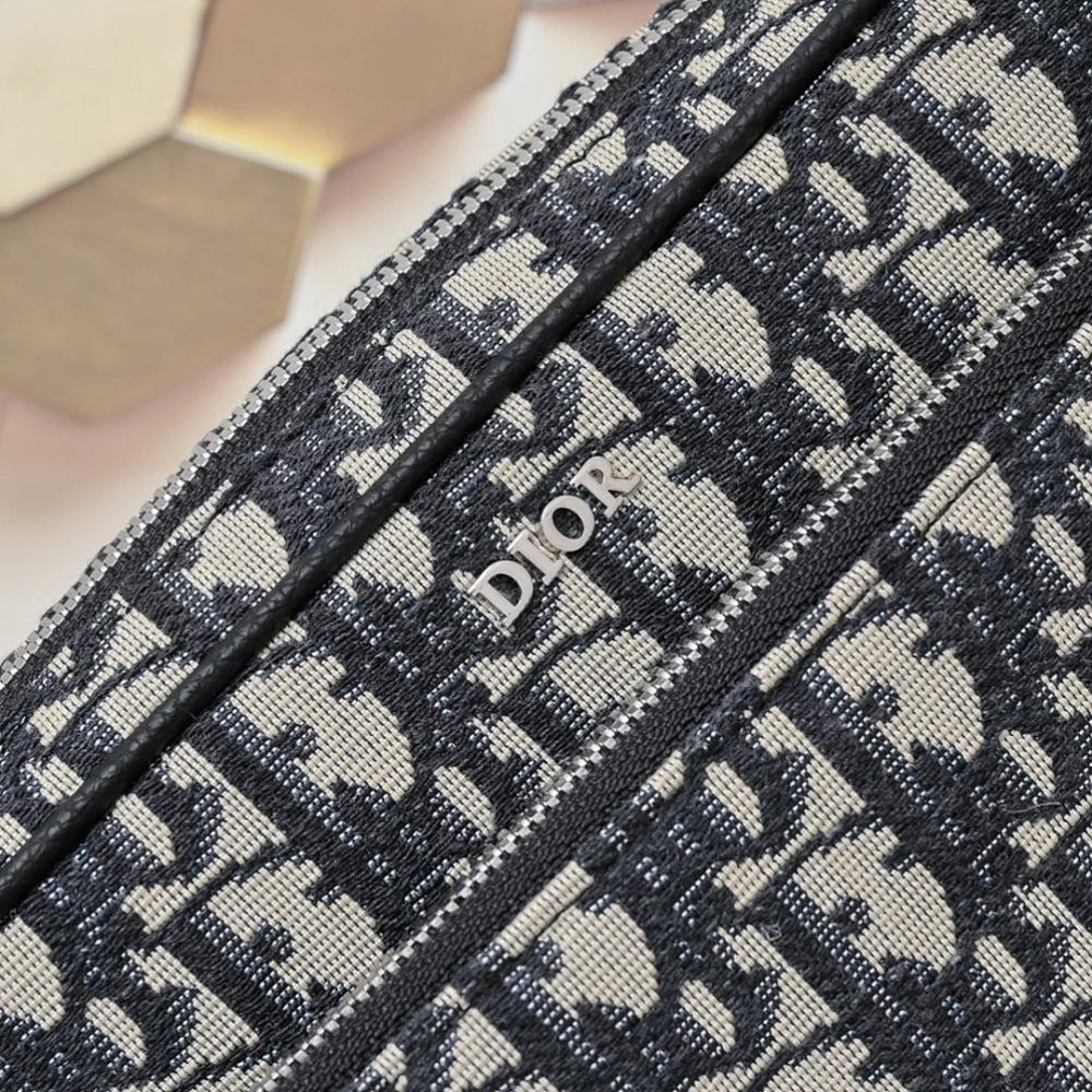 Saddle Black Printed Jacquard Shoulder Bag