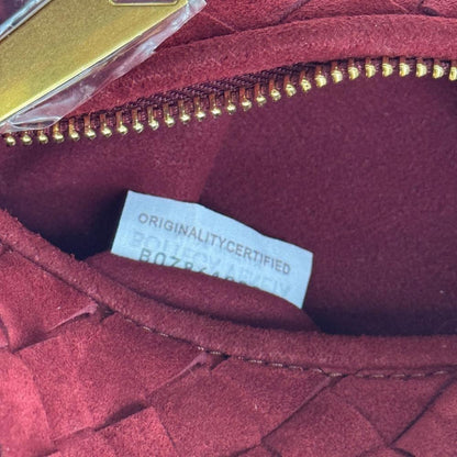 Jodie Woven Leather Top Handle Bag