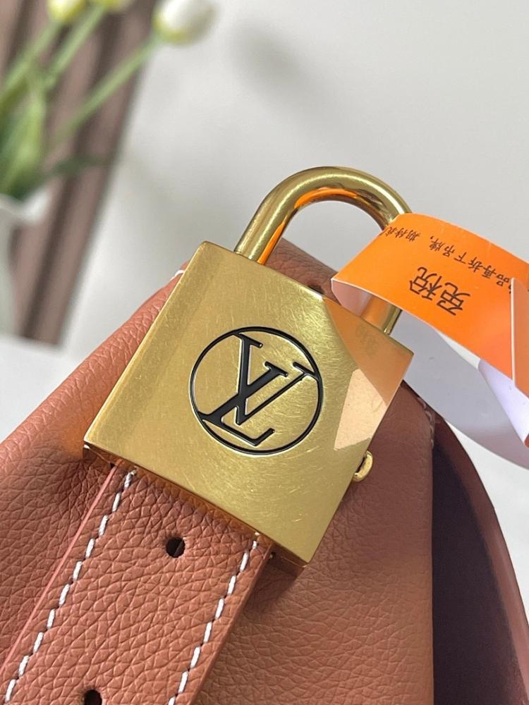 Modern Elegant Gold Monogram Calfskin Messenger Bag