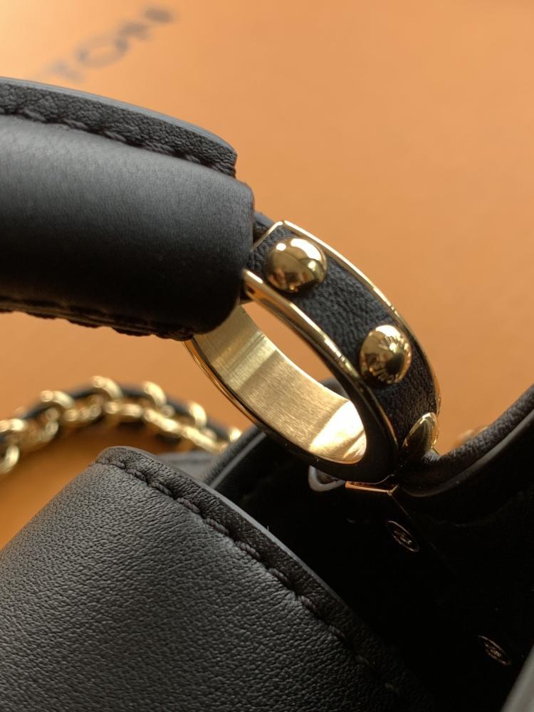 Crystal-Embellished Top Handle Bag