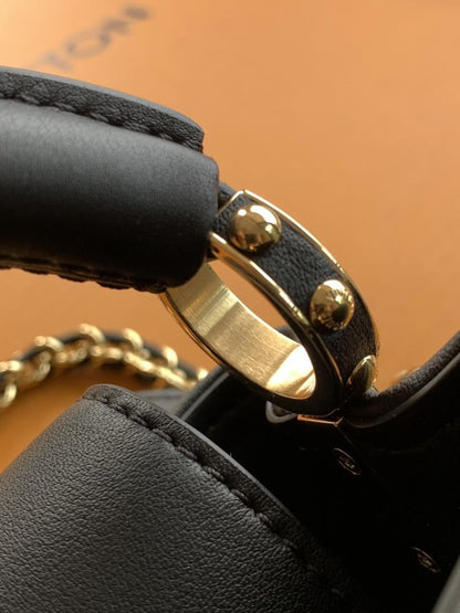 Crystal-Embellished Top Handle Bag