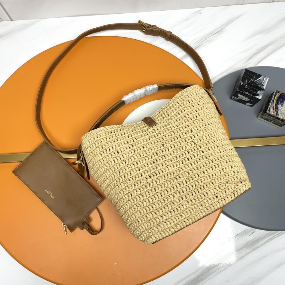 Woven Leather Bucket Bag