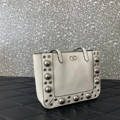 Studded Top Handle Bag