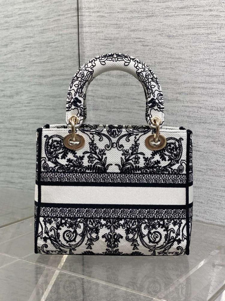 Embroidered Top Handle Bag