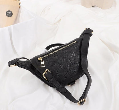 Classic Luxury Monogram Leather Shoulder Bag