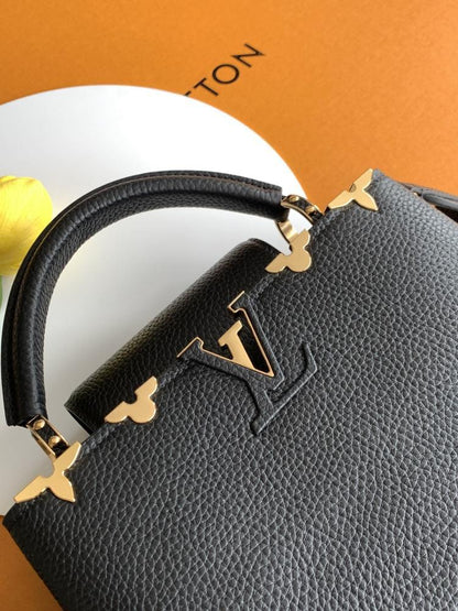 Leather Top Handle Bag