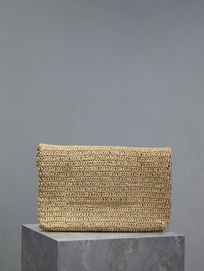 Modern Italian-Inspired Woven Leather Crossbody Bag