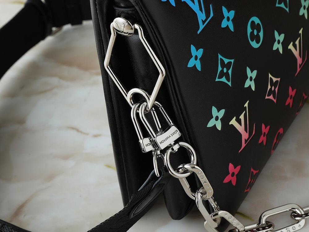 Baguette Monogram Lambskin Shoulder Bag