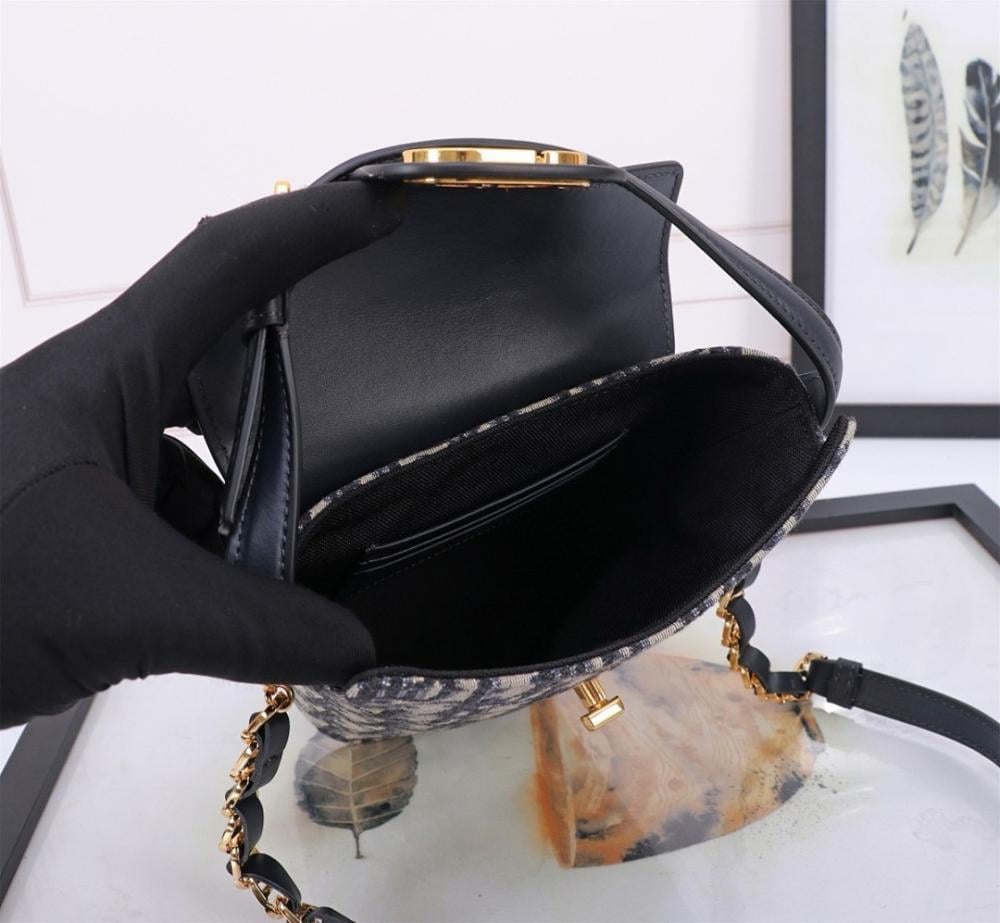 Classic Luxury Monogram Calfskin Shoulder Bag