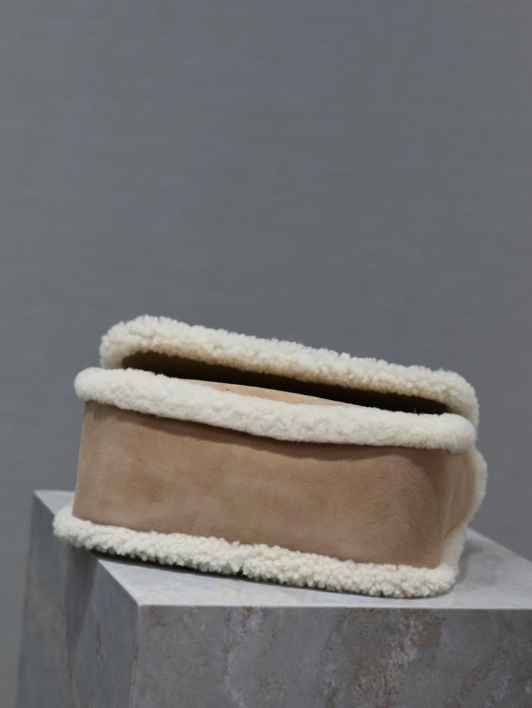 Classic Suede Top Handle Bag
