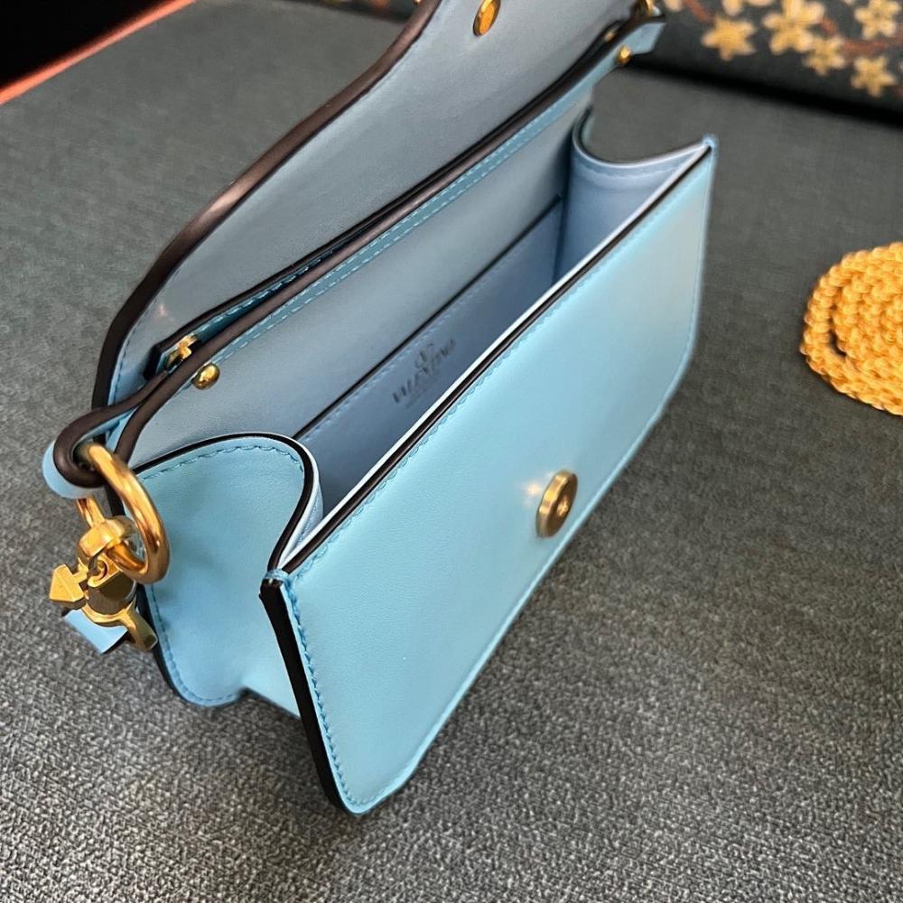 VLogo Signature Crystal-Embellished Calfskin Shoulder Bag