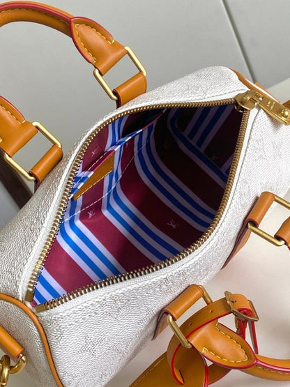 Modern Luxury Monogram Leather Shoulder Bag