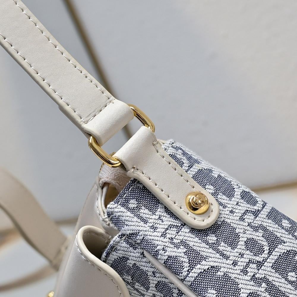 Bobby Blue Printed Calfskin Shoulder Bag