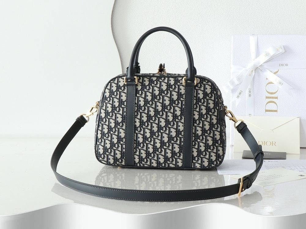 Modern Elegant Printed Leather Top Handle Bag