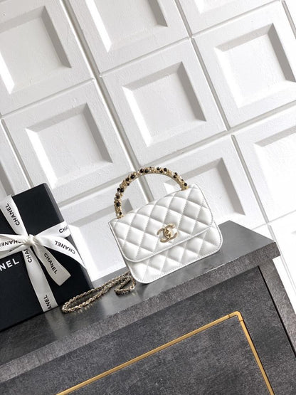 Leather Top Handle Bag