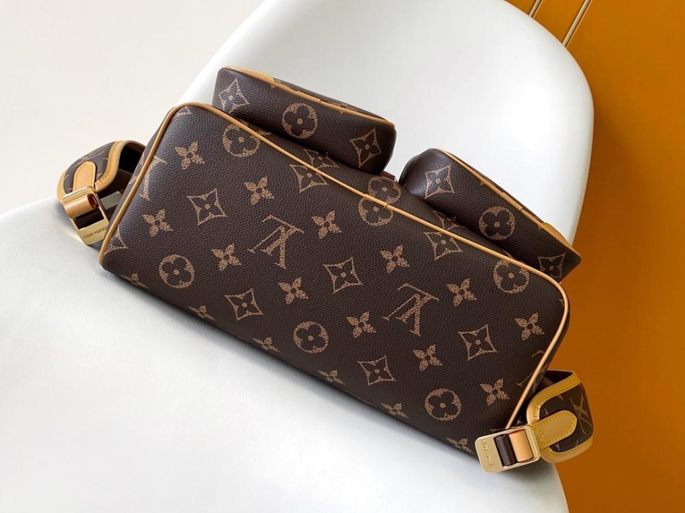 Italian-Inspired Stylish Monogram Leather Crossbody Bag