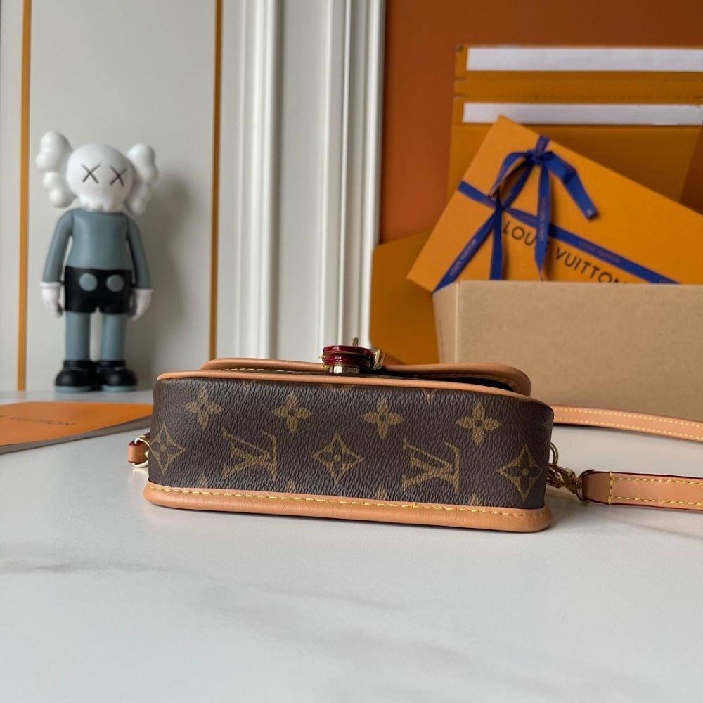 Diane Monogram Calfskin Shoulder Bag