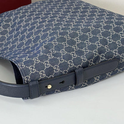 Denim Top Handle Bag