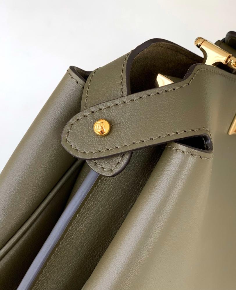 Leather Top Handle Bag