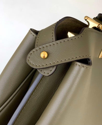 Leather Top Handle Bag
