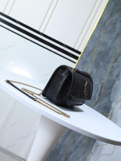 Niki Pink Leather Crossbody Bag