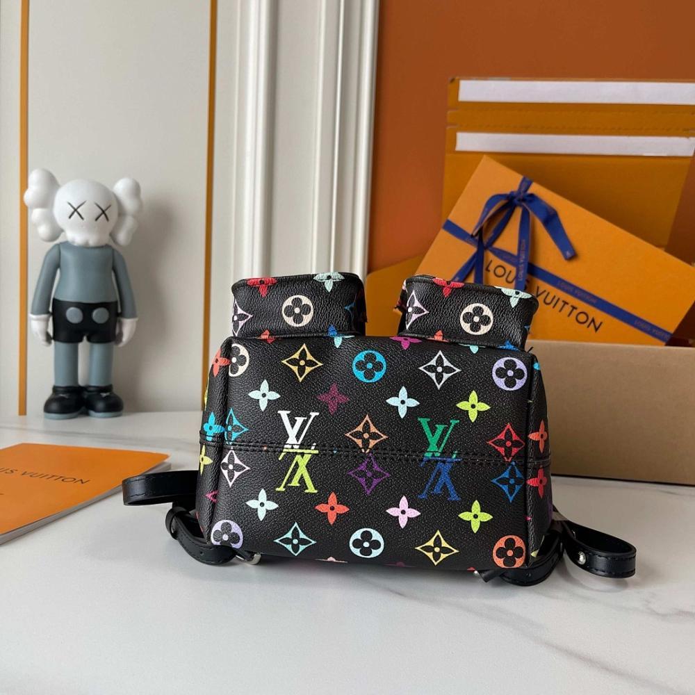 Modern Italian-Inspired Monogram Leather Shoulder Bag