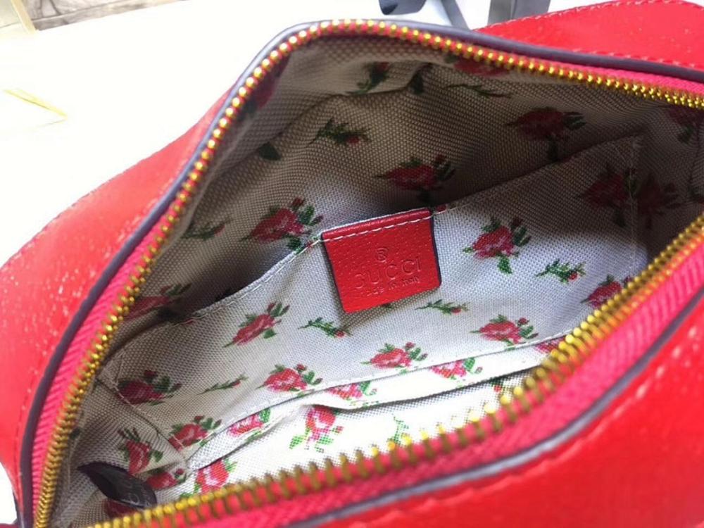 Elegant Refined Brown Printed Leather Travel Bag