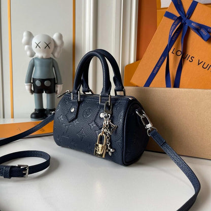 Speedy Monogram Leather Shoulder Bag