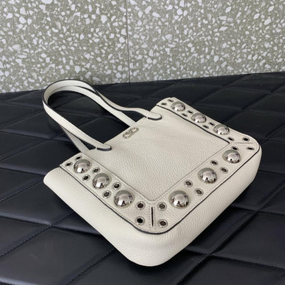 Studded Top Handle Bag