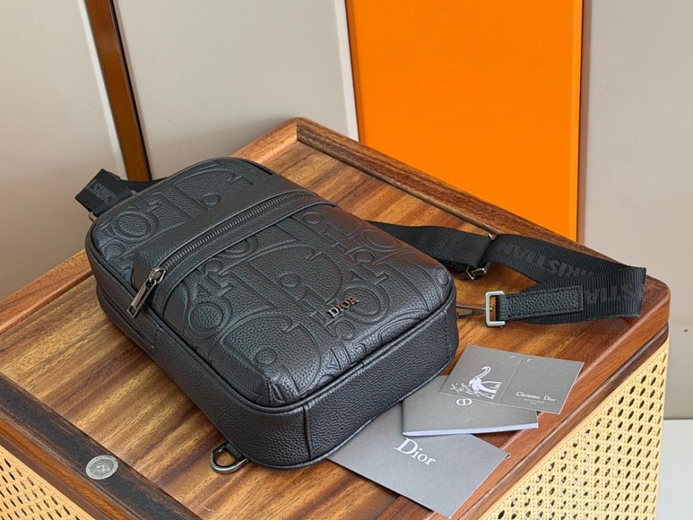 Modern Black Calfskin Crossbody Bag – Special Edition