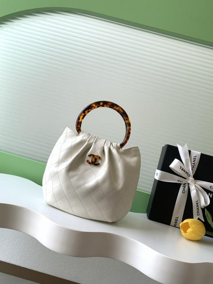 Alma Leather Top Handle Bag