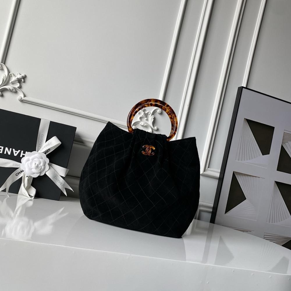 Suede Bucket Bag