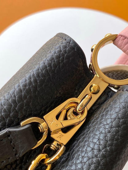 Leather Top Handle Bag