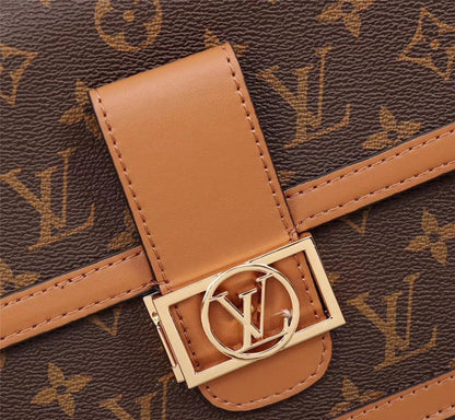 Luxury Stylish Monogram Leather Top Handle Bag