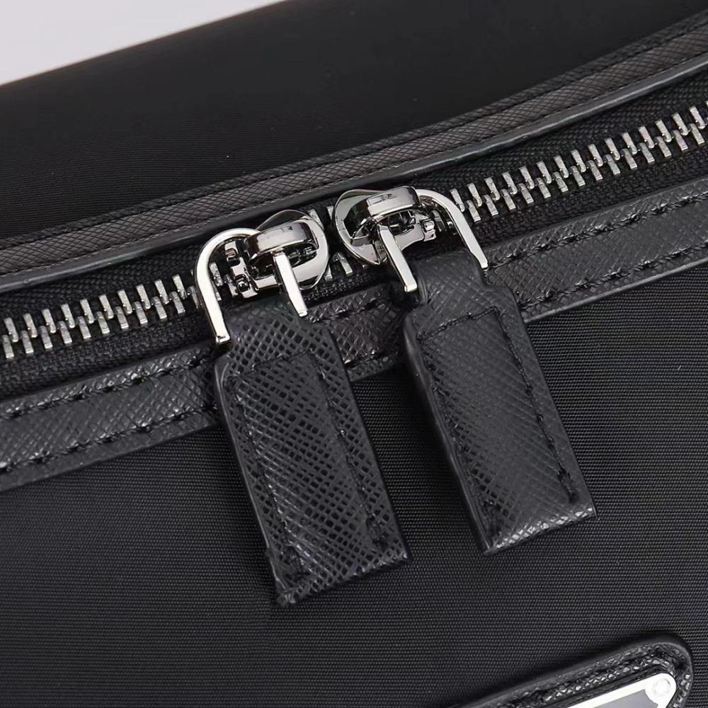 Modern Refined Nylon Top Handle Bag